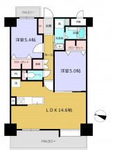 朝霞市本町、マンションの間取り画像です