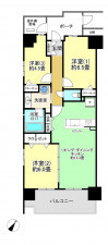 朝霞市東弁財、マンションの間取り画像です