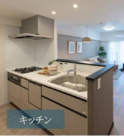朝霞市東弁財、マンションのキッチン画像です