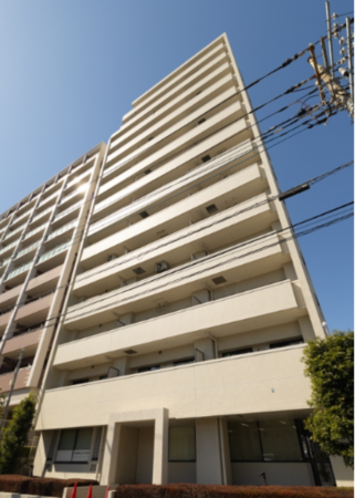朝霞市東弁財、マンションの外観画像です