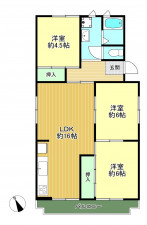朝霞市田島、マンションの間取り画像です