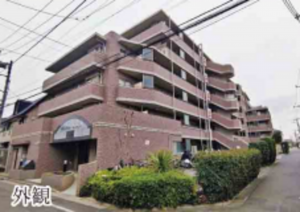 朝霞市膝折町、マンションの外観画像です