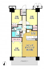 朝霞市泉水、マンションの間取り画像です