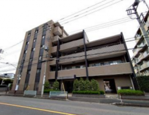 朝霞市西弁財、マンションの外観画像です
