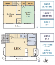 朝霞市宮戸、中古一戸建ての間取り画像です