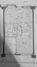 朝霞市膝折町、マンションの間取り画像です