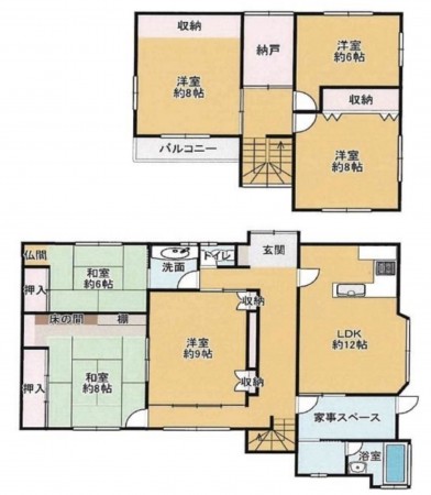 池田市五月丘、土地の間取り画像です