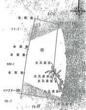 池田市荘園、土地の間取り画像です