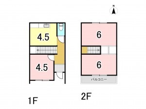 池田市槻木町、中古一戸建ての間取り画像です