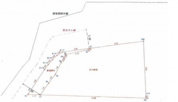 池田市綾羽、土地の間取り画像です