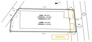 池田市神田、土地の間取り画像です