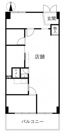 池田市伏尾台、マンションの間取り画像です