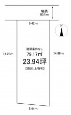 池田市住吉、土地の間取り画像です