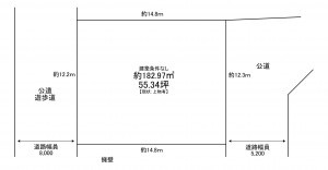 池田市伏尾台、土地の間取り画像です