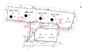 池田市井口堂、土地の間取り画像です