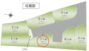 池田市神田、土地の間取り画像です