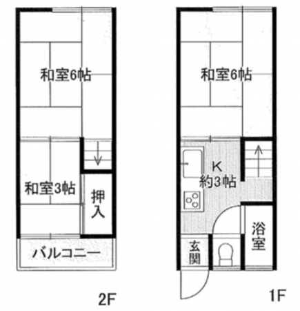 川西市霞ケ丘、土地の間取り画像です