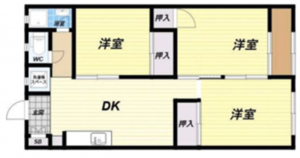 宝塚市雲雀丘、土地の間取り画像です