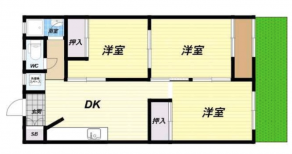 宝塚市雲雀丘、土地の間取り画像です