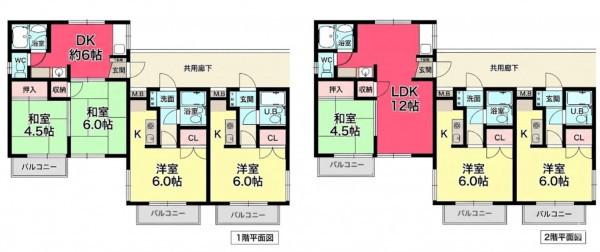 川西市花屋敷、収益物件/アパートの間取り画像です
