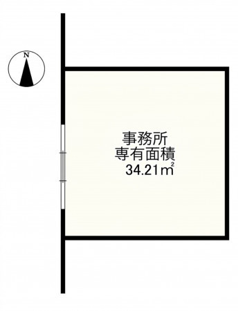 川西市小花、収益物件/住宅付店舗の間取り画像です