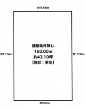 宝塚市花屋敷松ガ丘、土地の間取り画像です