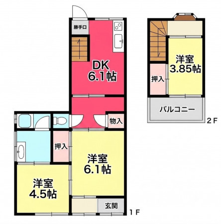 川西市寺畑、土地の間取り画像です