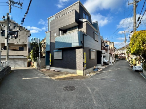 東大阪市日下町、新築一戸建ての外観画像です