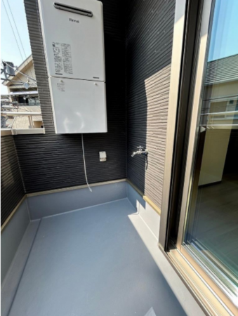 東大阪市日下町、新築一戸建てのバルコニー画像です