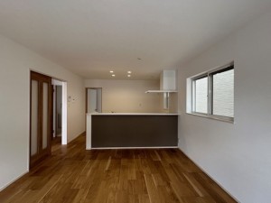 東大阪市北石切町、新築一戸建ての居間画像です