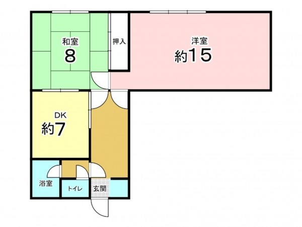 東大阪市上石切町、マンションの間取り画像です