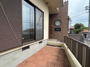 東大阪市日下町、中古一戸建てのバルコニー画像です