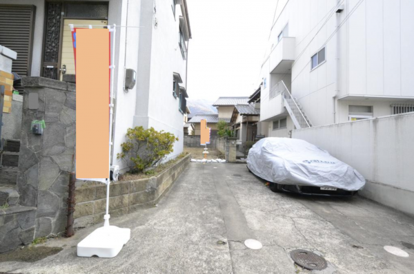 東大阪市北石切町、土地の前面道路を含む現地写真画像です