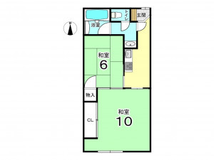 東大阪市上石切町、マンションの間取り画像です