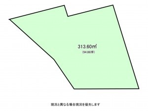 佐久市春日、土地の間取り画像です