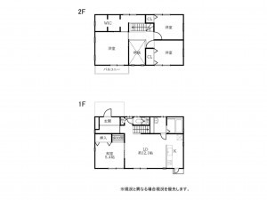 小諸市、中古一戸建ての間取り画像です