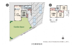 北佐久郡御代田町大字御代田、新築一戸建ての間取り画像です