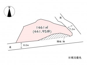 南佐久郡佐久穂町大字上、土地の間取り画像です