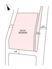 佐久市北川、土地の間取り画像です