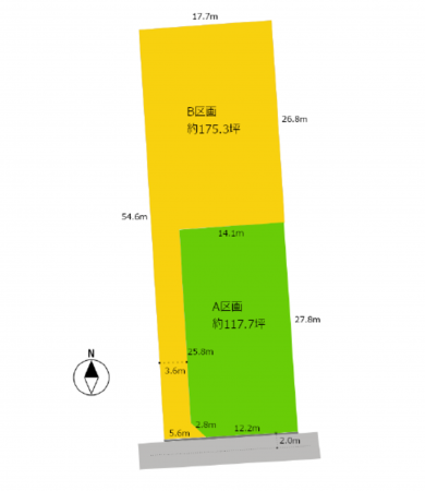 北佐久郡御代田町大字御代田、土地の間取り画像です
