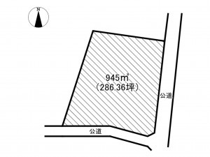 南佐久郡佐久穂町大字海瀬、土地の間取り画像です