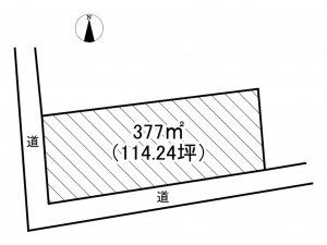 小諸市、土地の間取り画像です