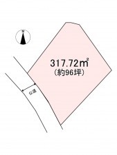 佐久市矢嶋、土地の間取り画像です