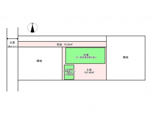 佐久市大沢、土地の間取り画像です