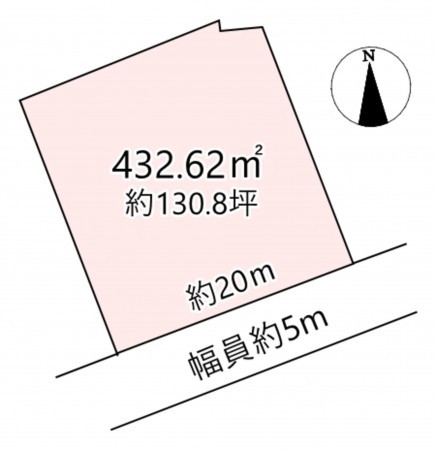 北佐久郡軽井沢町大字長倉、土地の間取り画像です