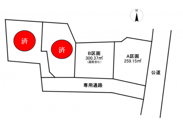 南佐久郡佐久穂町大字海瀬、土地の間取り画像です