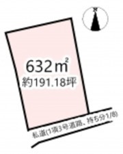 北佐久郡軽井沢町大字追分、土地の間取り画像です