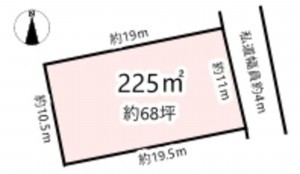 北佐久郡軽井沢町大字追分、土地の間取り画像です
