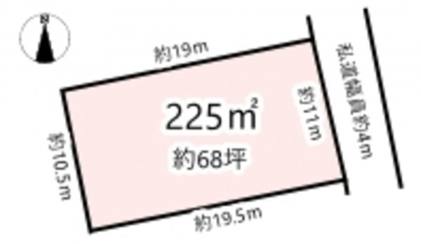 北佐久郡軽井沢町大字追分、土地の間取り画像です