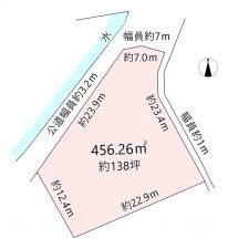 北佐久郡御代田町大字塩野、土地の間取り画像です